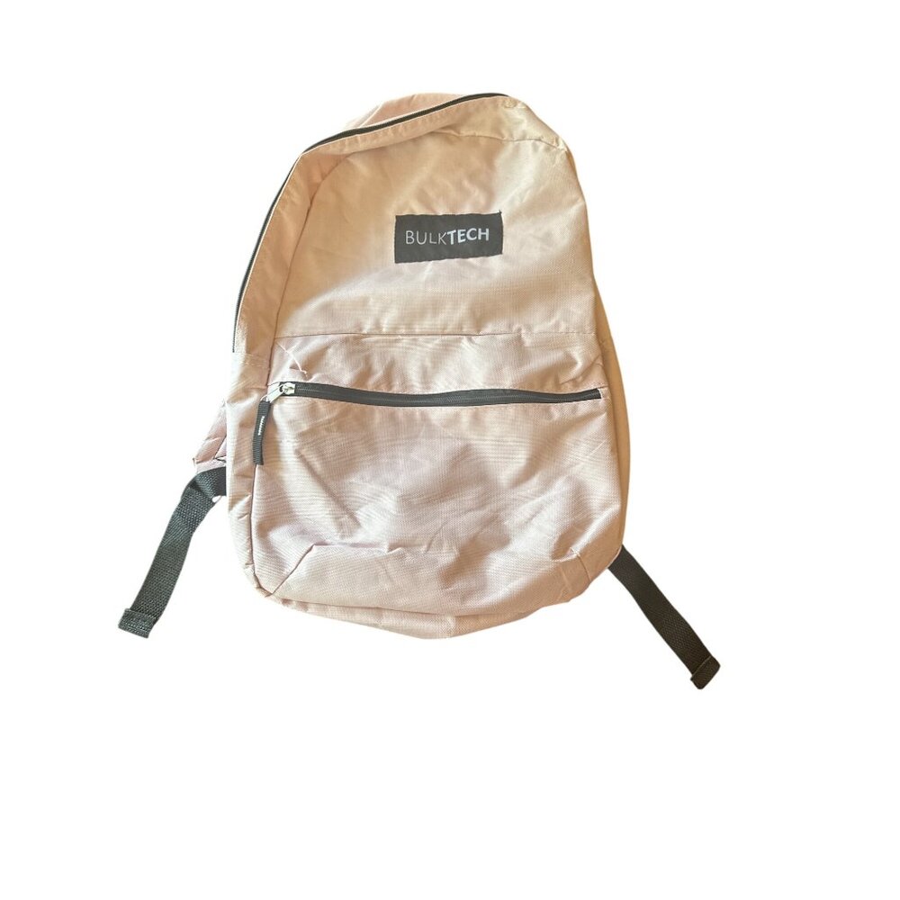 BulkTech Light Pink Backpack Front Zipper‎ Pocket Adjustable Straps Lightweight
